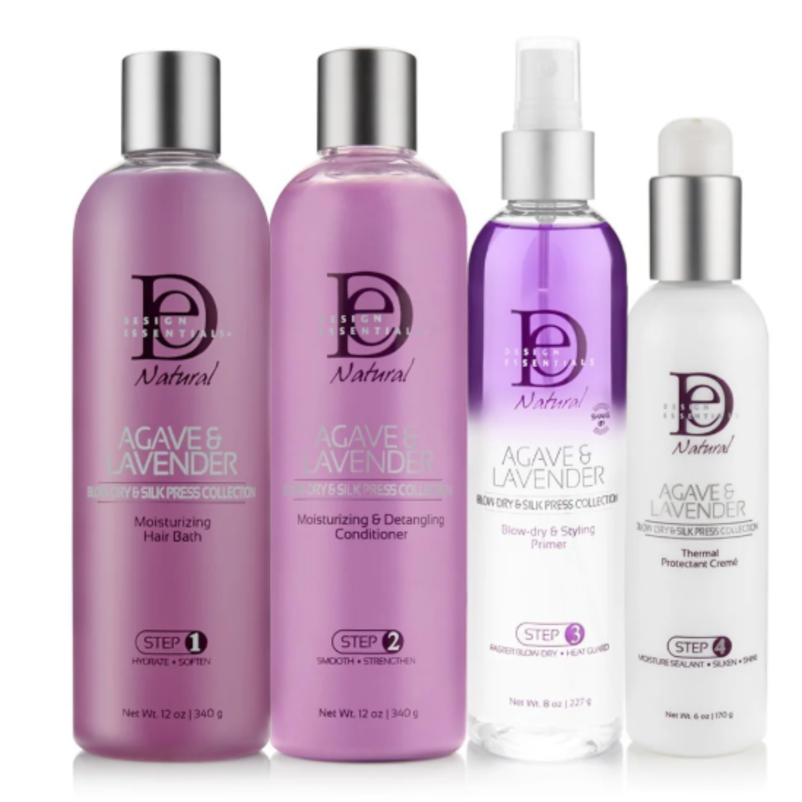 Design Essentials Agave & Lavender Blowdry & Silk Press Collection